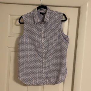 Lands’ End Women’s No Iron Supima Sleeveless Blouse